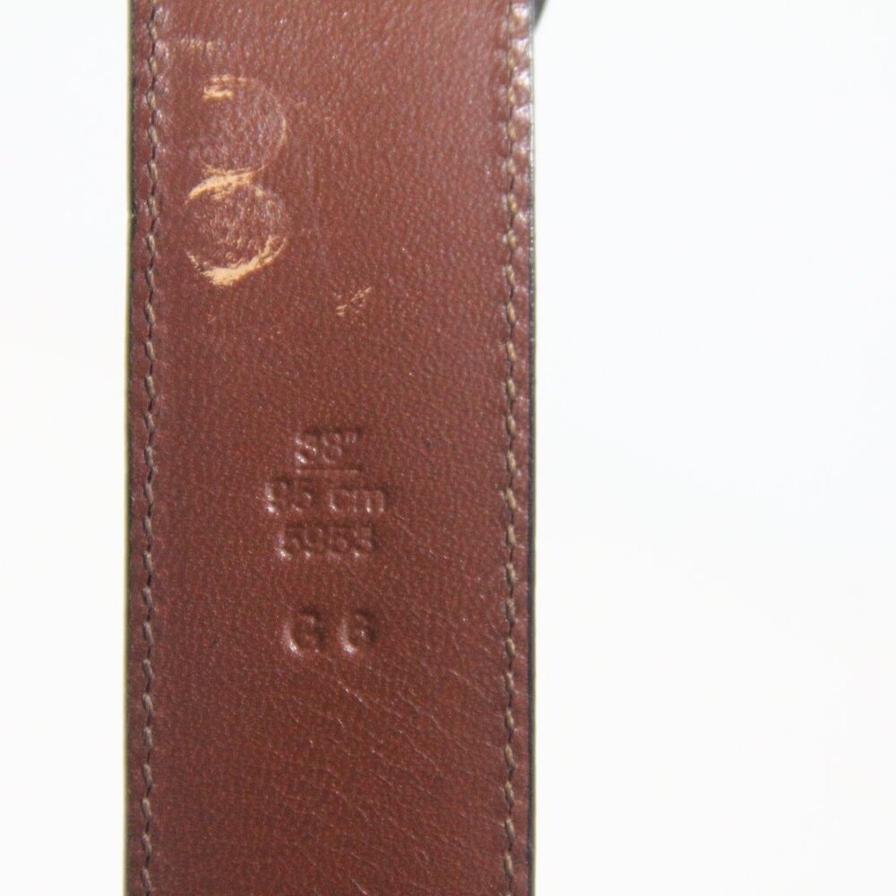 Coach Vintage Belt Men sz 38 Brown Leather Brass Buckle Classic style - Picture 8 of 10